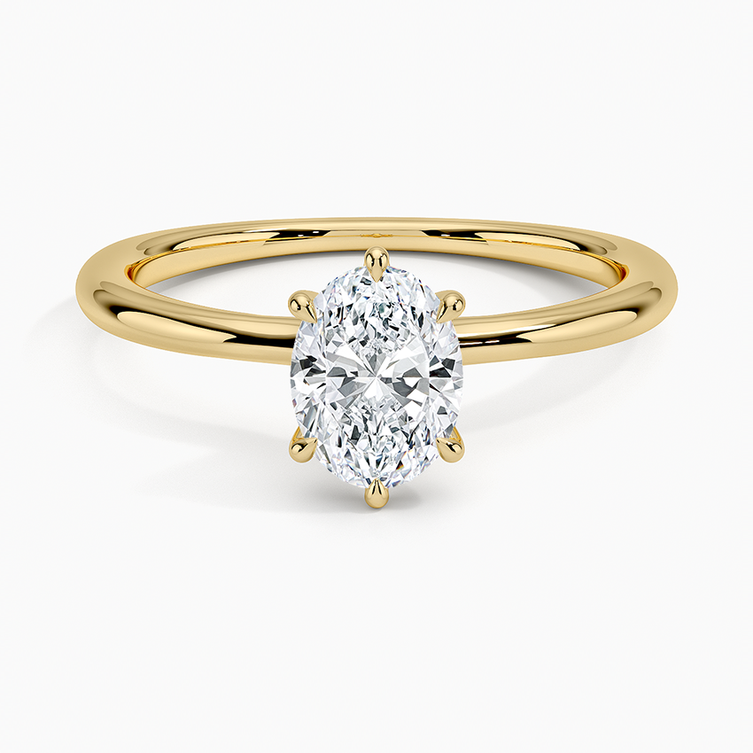 3/4Ct Oval Lab Grown Diamond Six-Prong Solitaire Ring