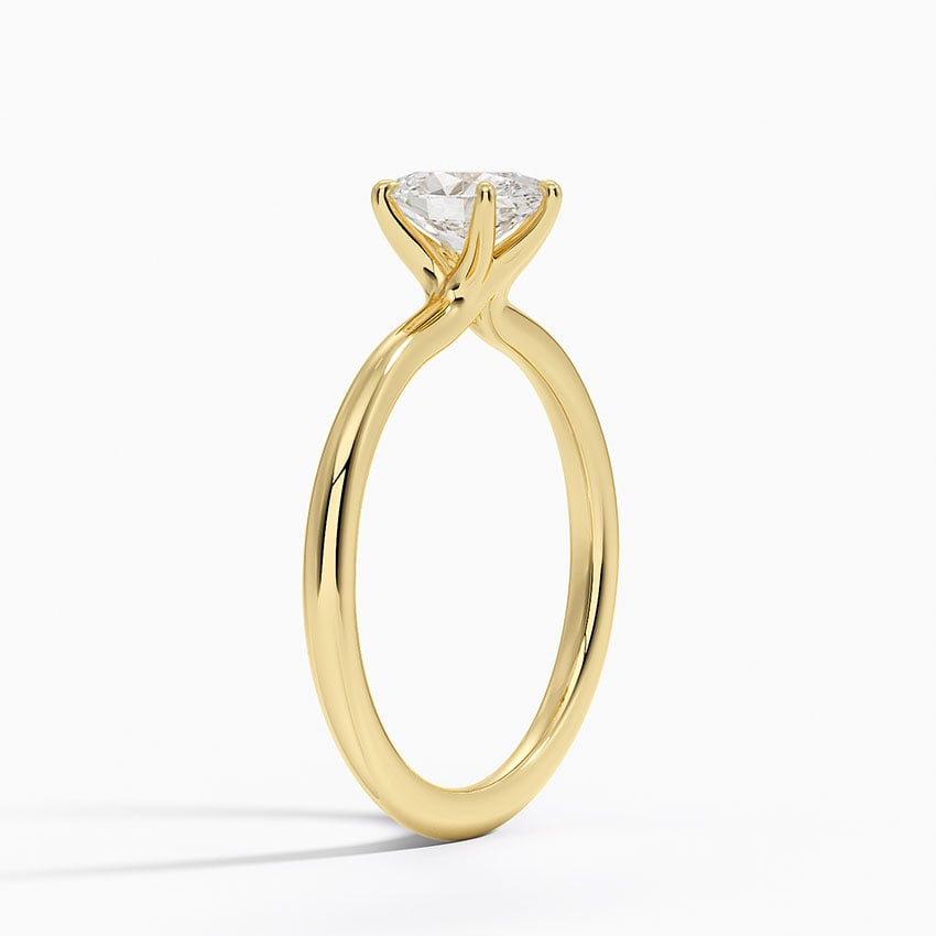 3/4Ct Oval Lab Grown Diamond Six-Prong Solitaire Ring