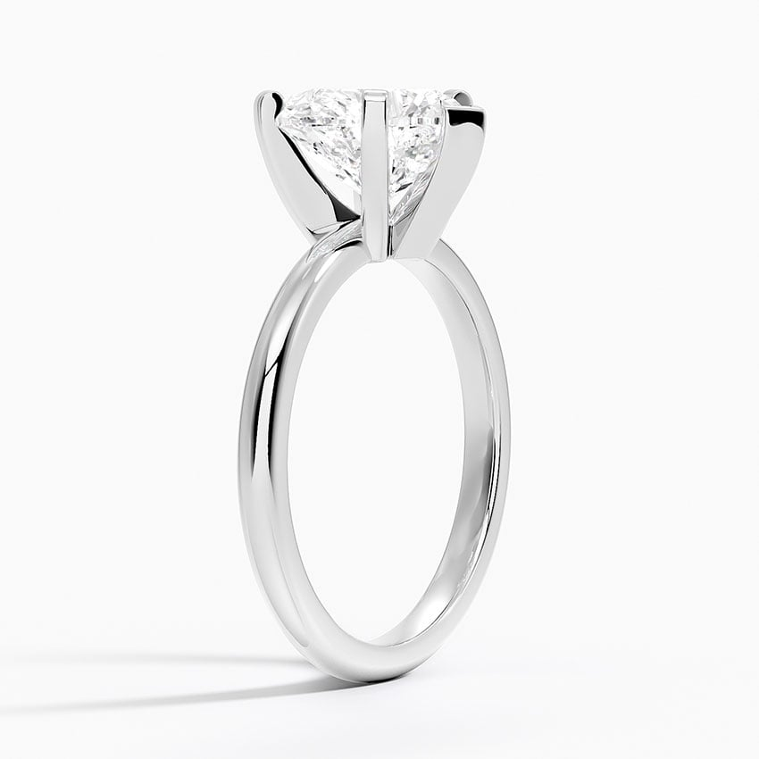 21/2 Heart Lab Grown Diamond 2mm Six-Prong Solitaire Ring