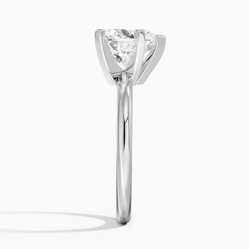 21/2 Heart Lab Grown Diamond 2mm Six-Prong Solitaire Ring