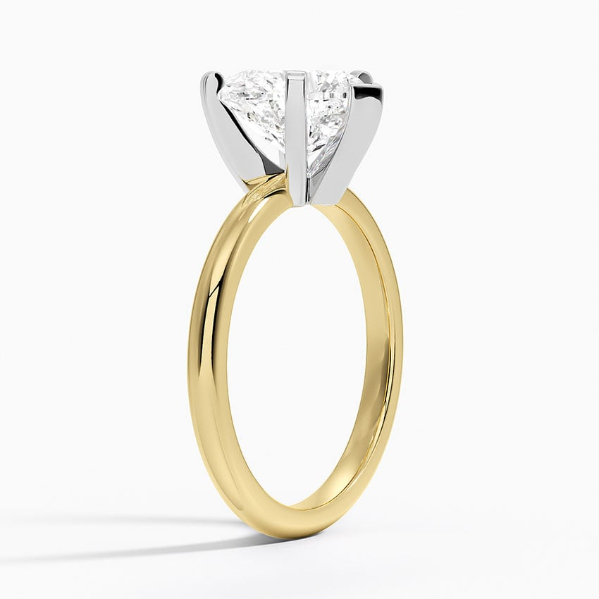 21/2 Heart Lab Grown Diamond 2mm Six-Prong Solitaire Ring