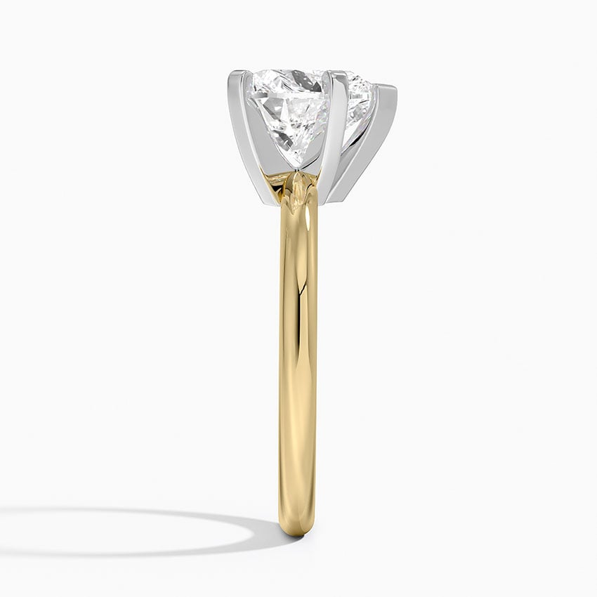 21/2 Heart Lab Grown Diamond 2mm Six-Prong Solitaire Ring