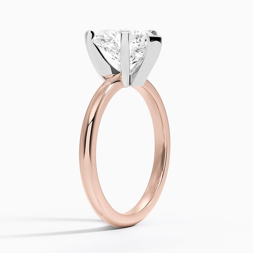 21/2 Heart Lab Grown Diamond 2mm Six-Prong Solitaire Ring