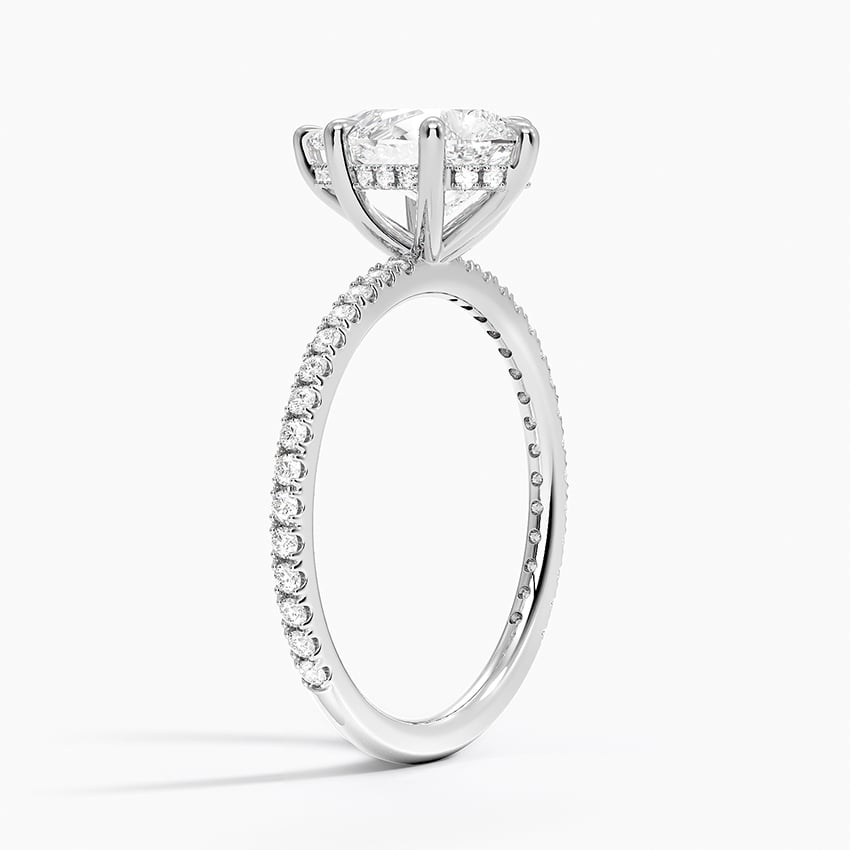 1 1/2CT Pear Lab-Grown Diamond Perfect Fit Three-Quarter Diamond Ring
