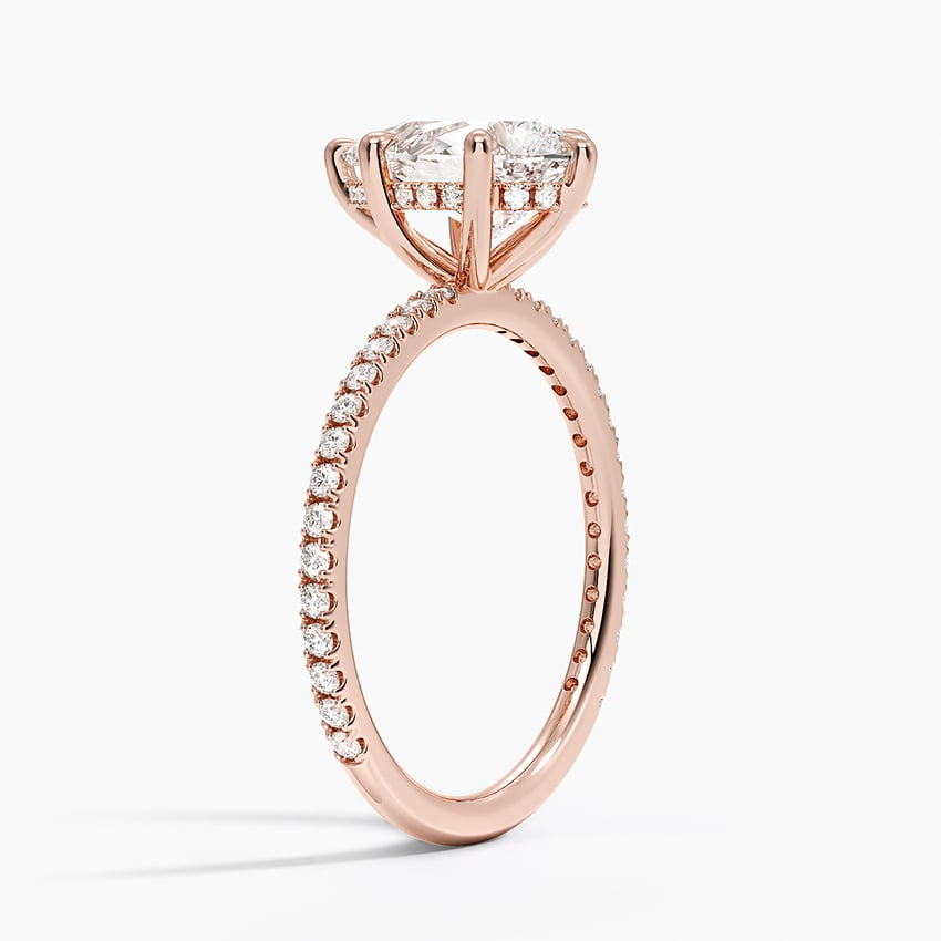 1 1/2CT Pear Lab-Grown Diamond Perfect Fit Three-Quarter Diamond Ring