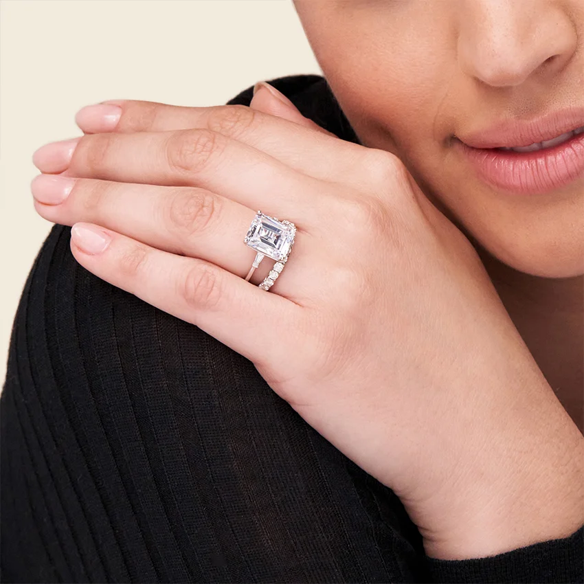 1 CT Tapered Baguette Gold Three Stone Diamond Ring