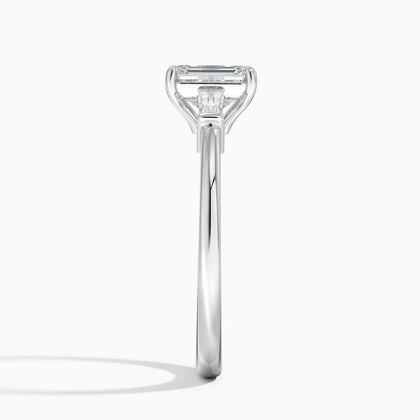 1 CT Tapered Baguette Gold Three Stone Diamond Ring