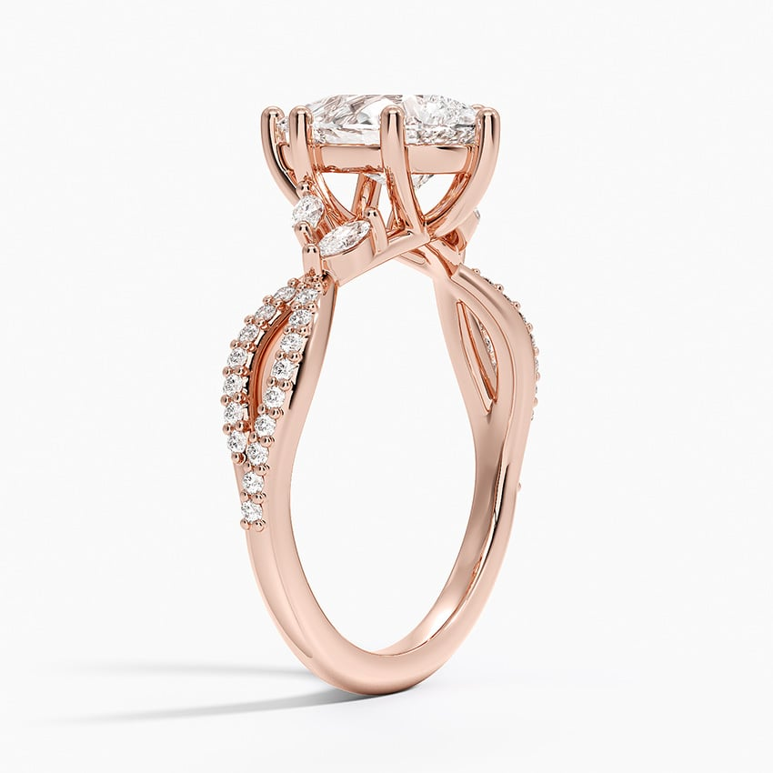 11/2Ct Pear Lab Grown Diamond Gold Engagement Ring