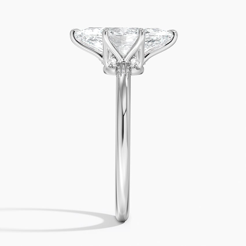 2Ct Marquise Lab Grown Diamond Gold Solitaire Ring