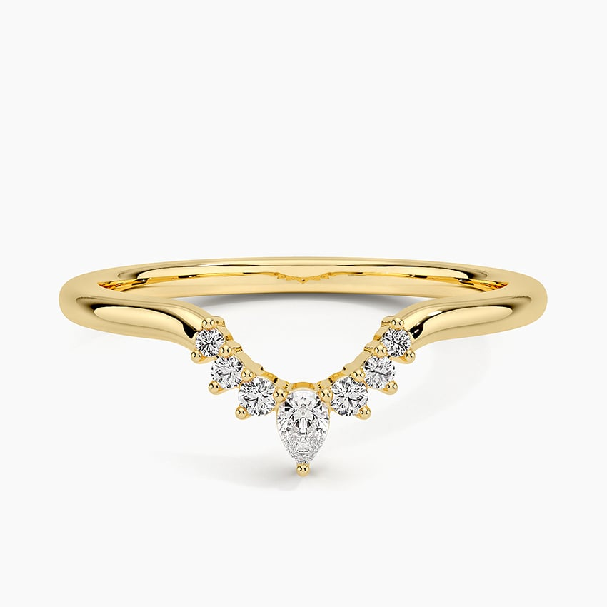 1/10 CTW Cluster Lab Grown Diamond Wedding Band For Women