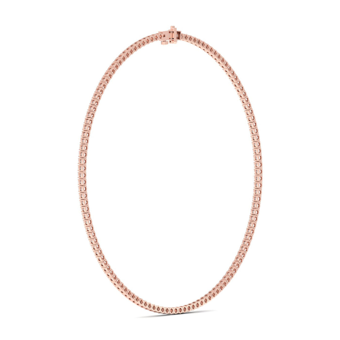 15.10CTW Four Prongs Lab Grown Diamond Tennis Necklace