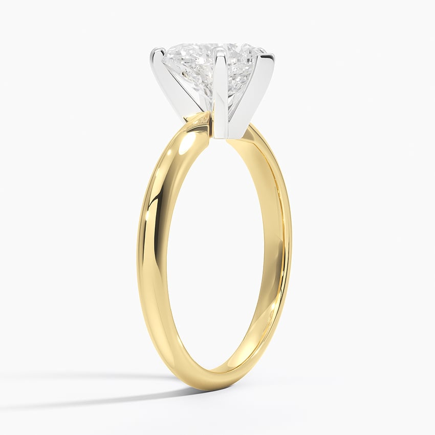 2Ct Heart Lab Grown Diamond Six-Prong Solitaire Ring
