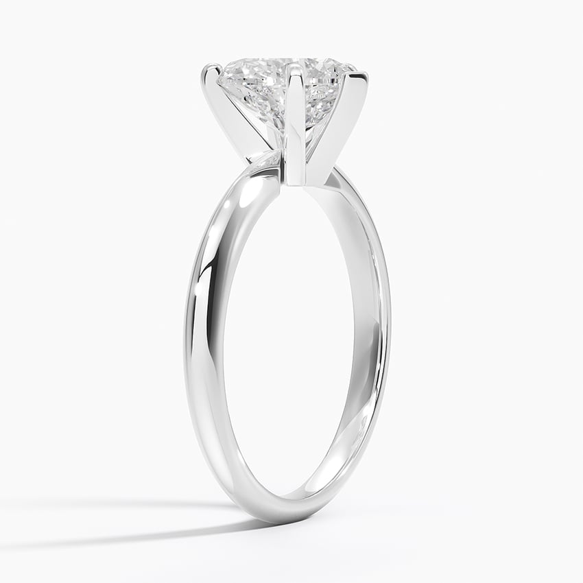 2Ct Heart Lab Grown Diamond Six-Prong Solitaire Ring