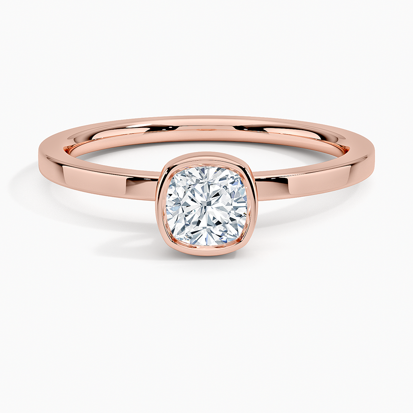 1/2Ct Cushion Lab Grown Diamond Solitaire Ring