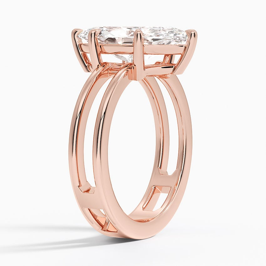 3Ct Marquise Lab Grown Diamond Solitaire Engagement Ring