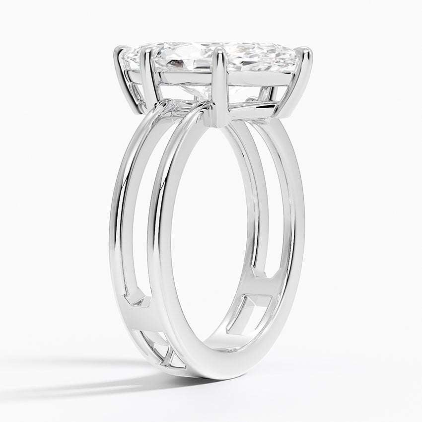 3Ct Marquise Lab Grown Diamond Solitaire Engagement Ring