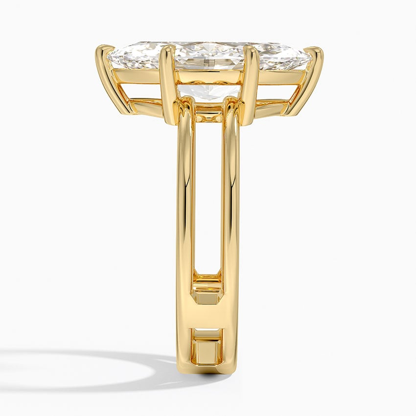 3Ct Marquise Lab Grown Diamond Solitaire Engagement Ring