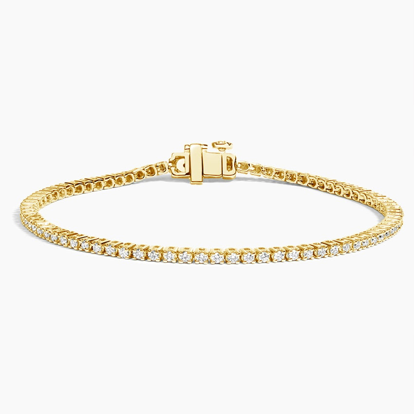 1CTW 7 inch Round Lab Grown Diamond Line Tennis Bracelet