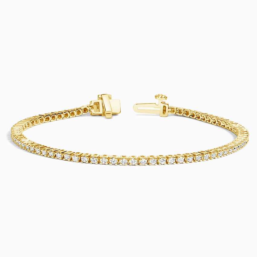 1CTW 7 inch Round Lab Grown Diamond Line Tennis Bracelet