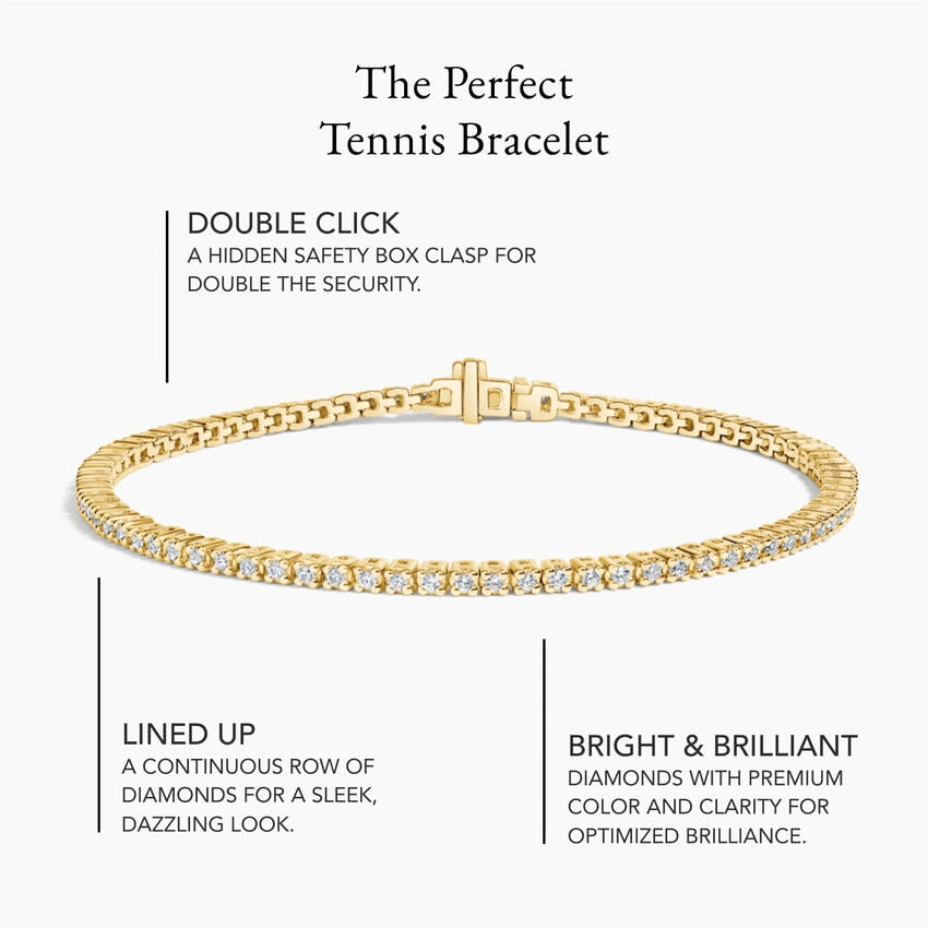 1CTW 7 inch Round Lab Grown Diamond Line Tennis Bracelet