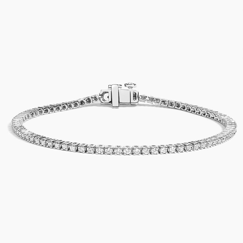 1CTW 7 inch Round Lab Grown Diamond Line Tennis Bracelet
