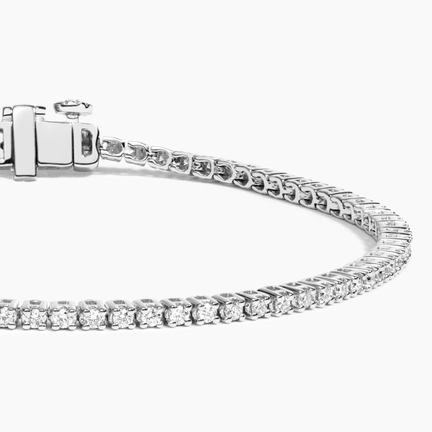 1CTW 7 inch Round Lab Grown Diamond Line Tennis Bracelet