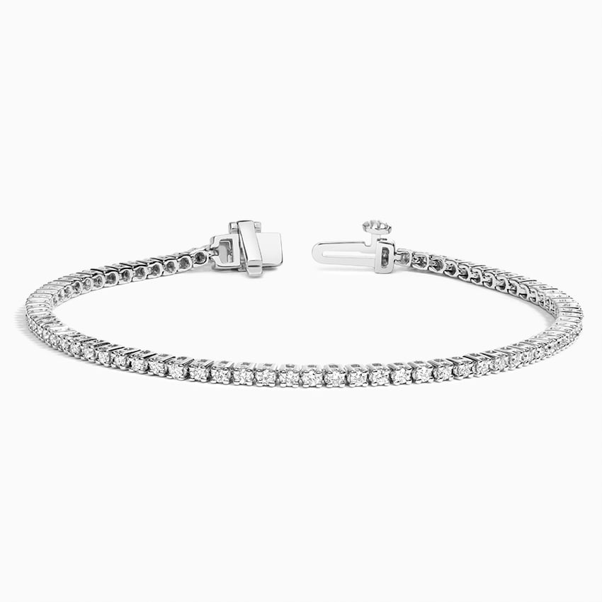 1CTW 7 inch Round Lab Grown Diamond Line Tennis Bracelet