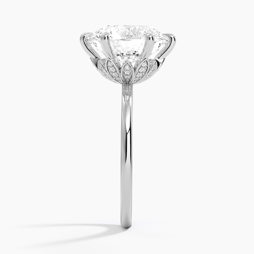 5Ct Round Lab Grown Diamond Six Prong Solitaire Ring
