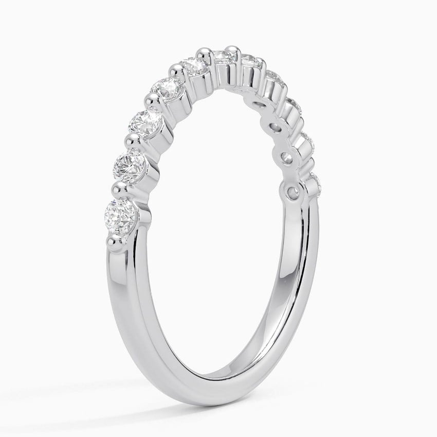 0.30 CTW Half Eternity Lab Grown Diamond 14k Gold Stacking Band