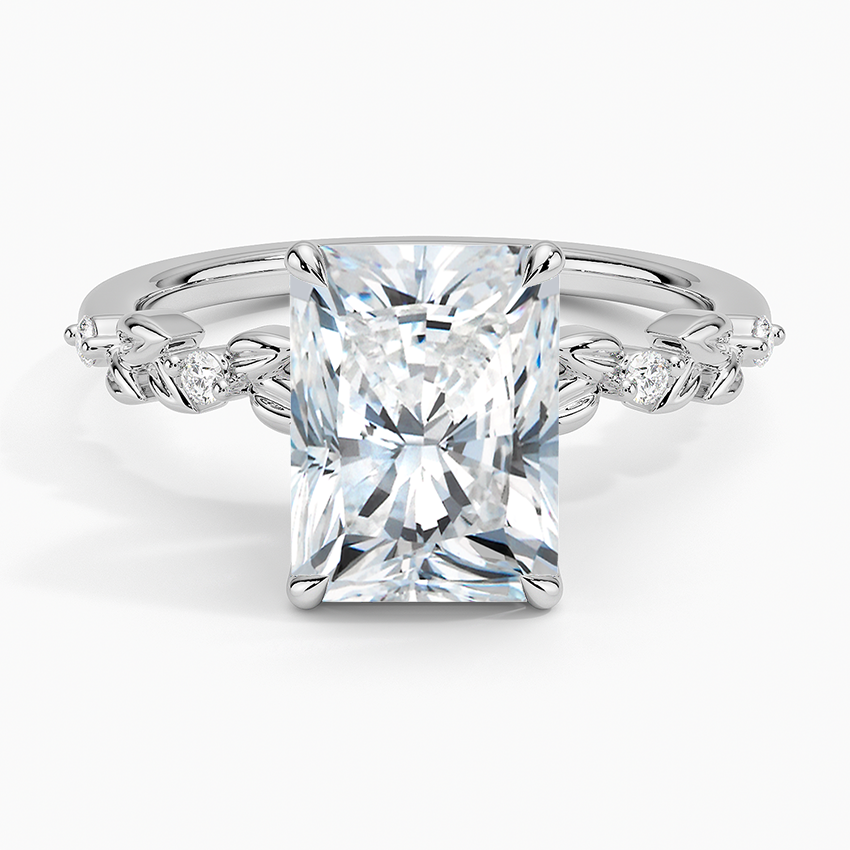 21/2Ct Radiant Lab Grown Diamond Gold Art Deco Ring