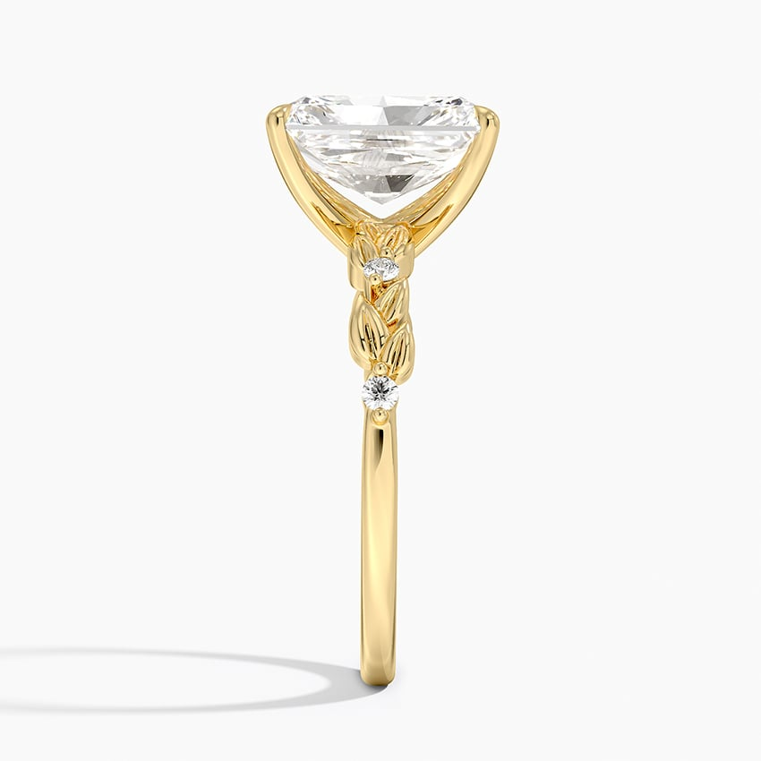 21/2Ct Radiant Lab Grown Diamond Gold Art Deco Ring