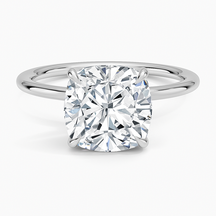 3Ct Oval Lab Grown Diamond Solitaire Gold Ring