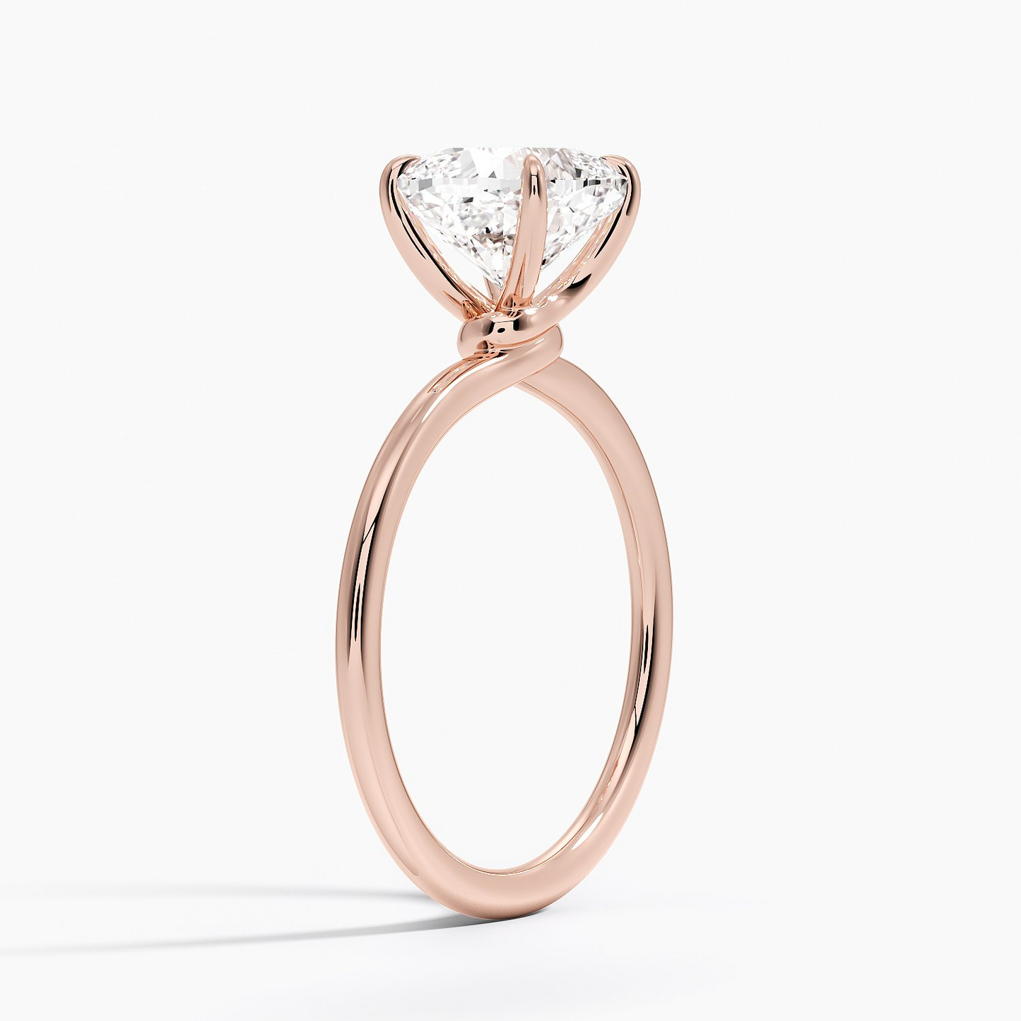 3Ct Oval Lab Grown Diamond Solitaire Gold Ring