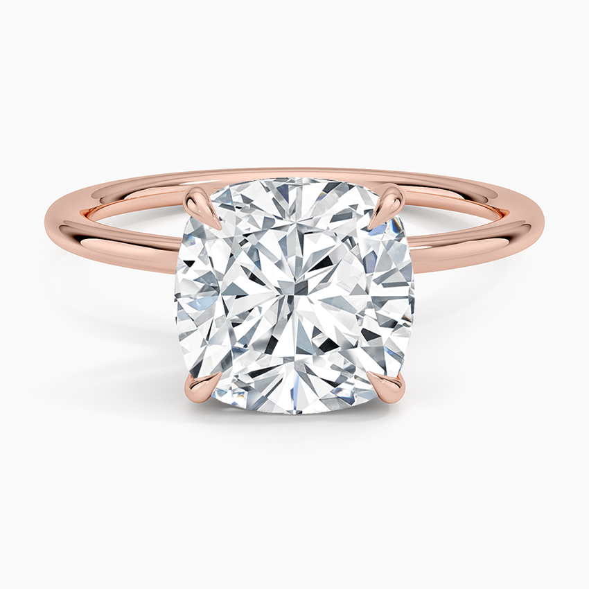 3Ct Oval Lab Grown Diamond Solitaire Gold Ring