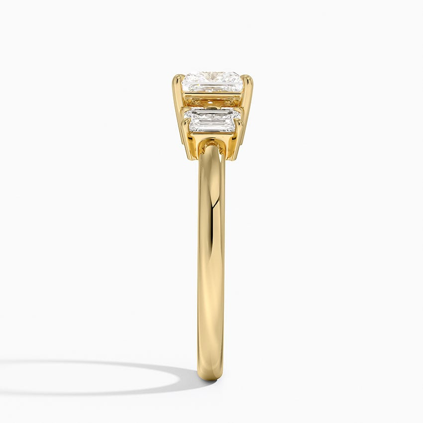 1Ct Princess Lab Grown Diamond Three Stone Diamond Ring