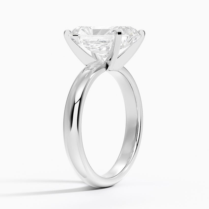 3Ct Radiant Lab Grown Diamond Two Tone Gold Ring
