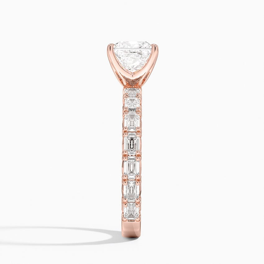 13/4Ct Princess Lab Grown Diamond Emerald-Cut Diamond Ring