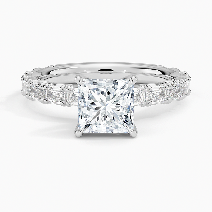 13/4Ct Princess Lab Grown Diamond Emerald-Cut Diamond Ring