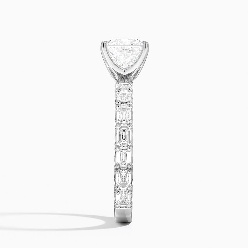 13/4Ct Princess Lab Grown Diamond Emerald-Cut Diamond Ring