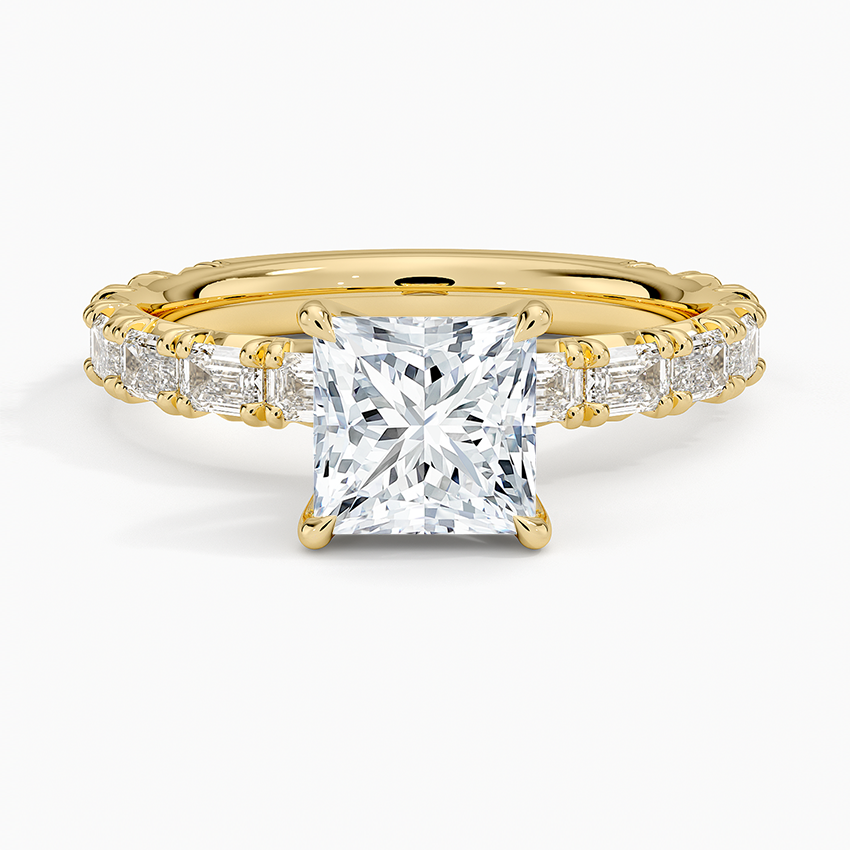 13/4Ct Princess Lab Grown Diamond Emerald-Cut Diamond Ring