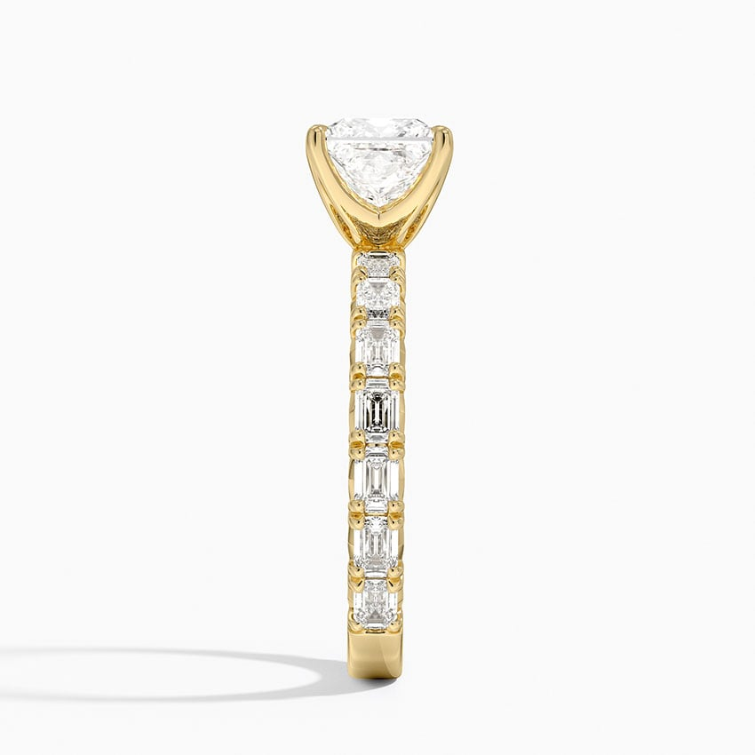 13/4Ct Princess Lab Grown Diamond Emerald-Cut Diamond Ring