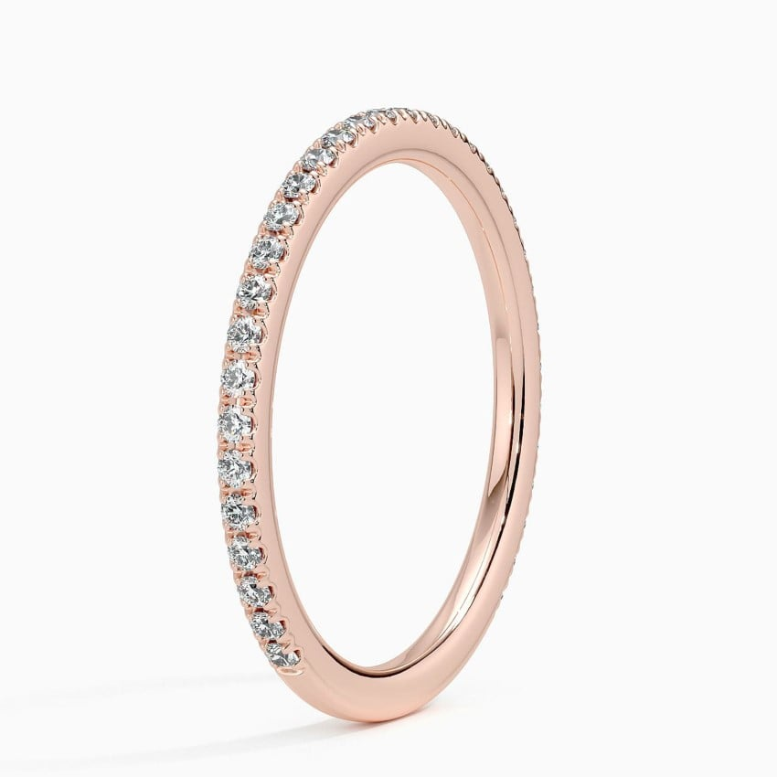 0.24 CTW Lab Grown Diamond Minimalist 14k Gold Wedding Band