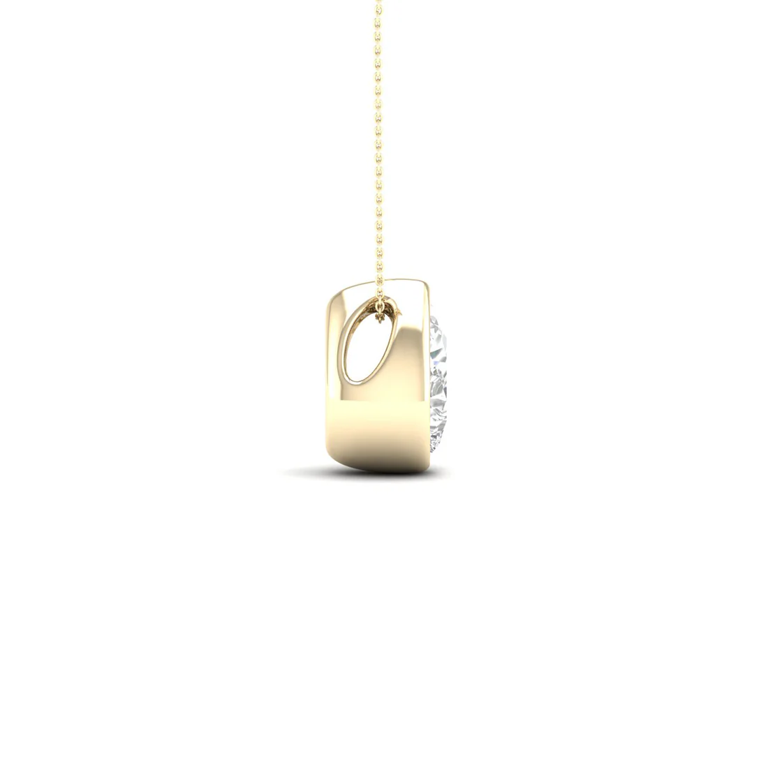 0.50 CTW Pear Cut Lab Grown Diamond Pendant