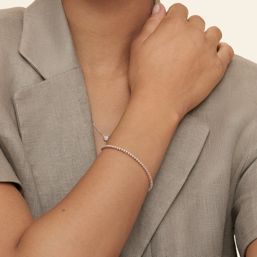 1CTW 7 inch Certified Lab Grown Diamond Tennis Bracelet