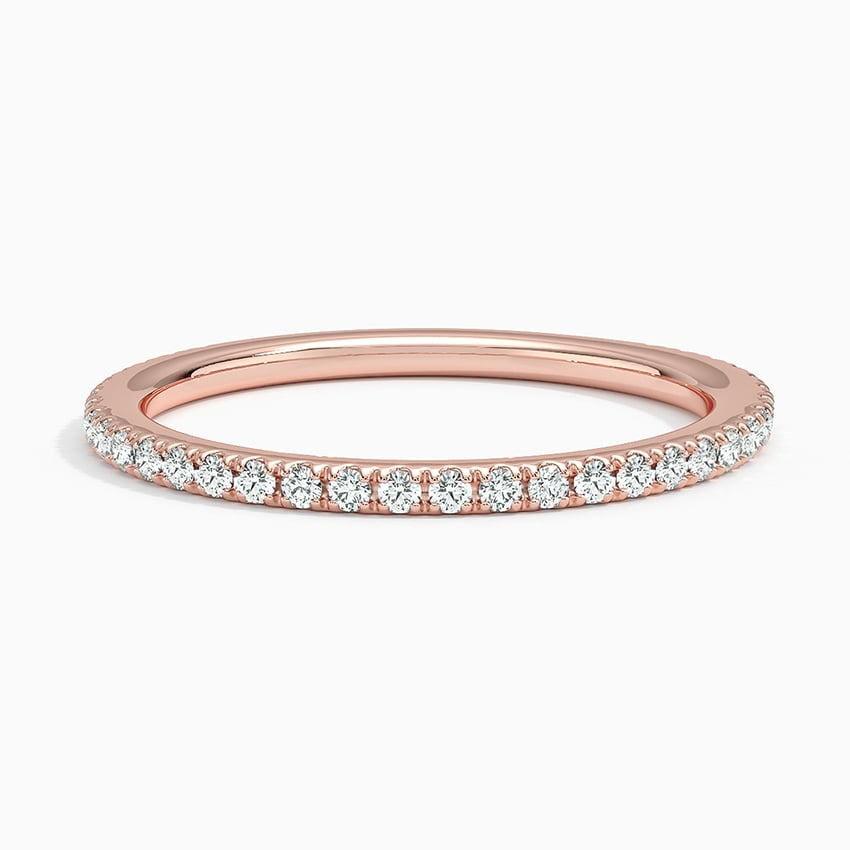 0.24 CTW Lab Grown Diamond Minimalist 14k Gold Wedding Band