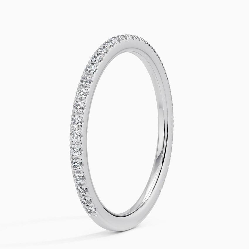 0.24 CTW Lab Grown Diamond Minimalist 14k Gold Wedding Band