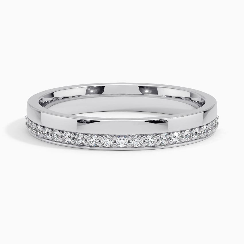 Yellow Gold 0.16CTW Round Lab Grown Diamond Wedding Band