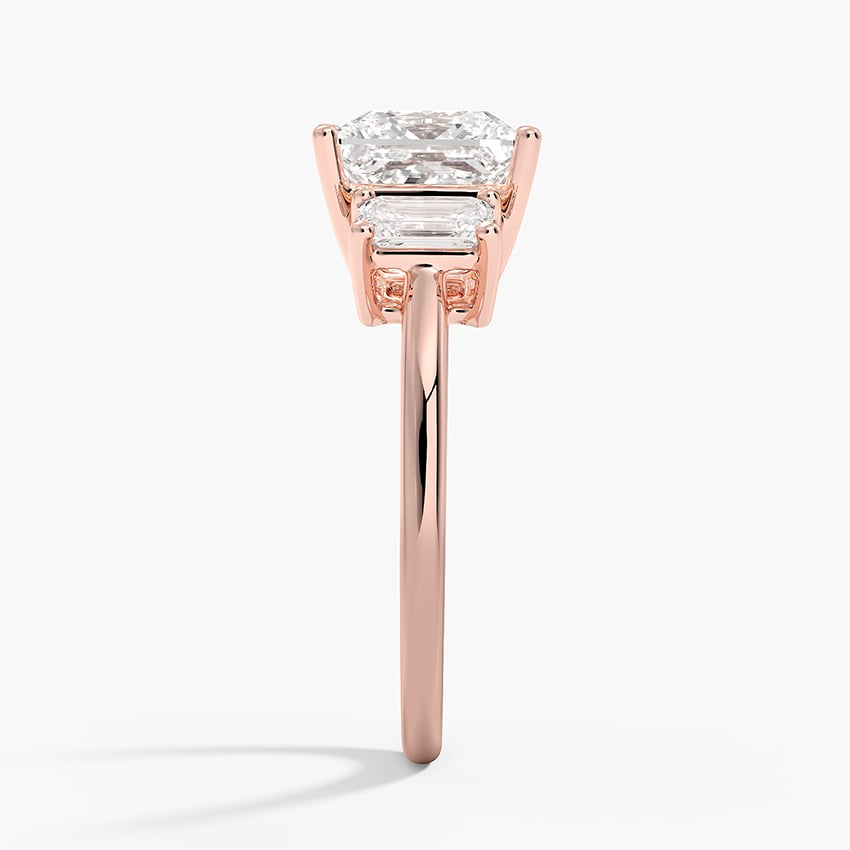 21/2Ct Princess Lab Grown Diamond Three Stone Diamond Ring