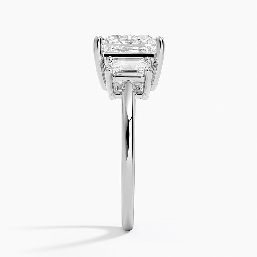 21/2Ct Princess Lab Grown Diamond Three Stone Diamond Ring