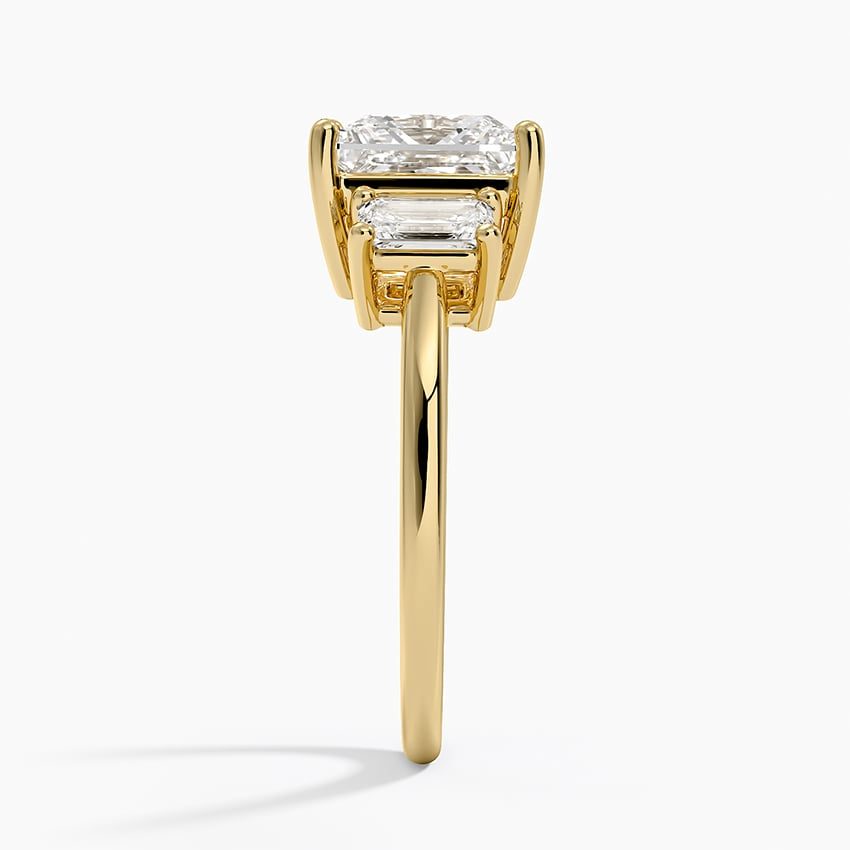21/2Ct Princess Lab Grown Diamond Three Stone Diamond Ring